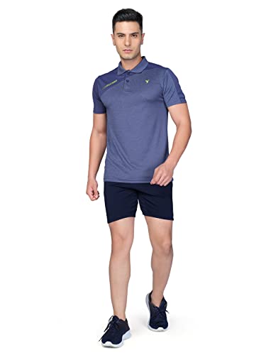 Image of TECHNOSPORT Men's Polyester Slim Fit T-Shirt