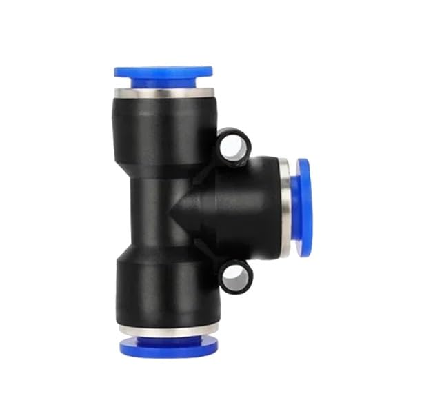 Compatible con LEGRIS, 50 piezas de 4 mm, 6 mm, 8 mm, 10 mm, 12 mm, conector rápido de aire neumático de PE PEG, accesorio en forma de T, manguera de plástico for tubería.(PE-14,50 PCS)