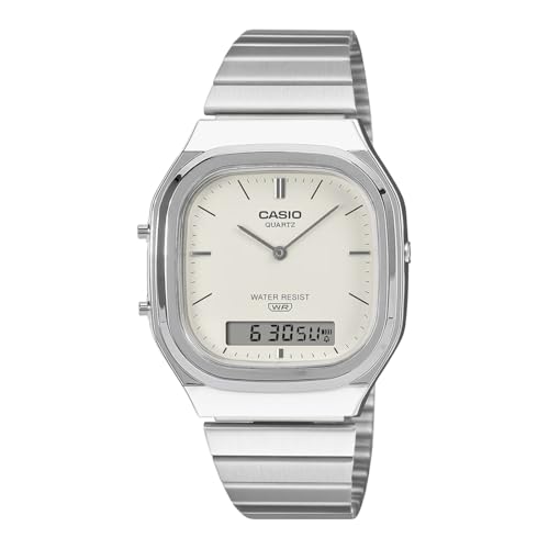 Image of Casio Vintage AQ-240E-7A2DF Analog-Digital White Matte Watch Unisex (D431)