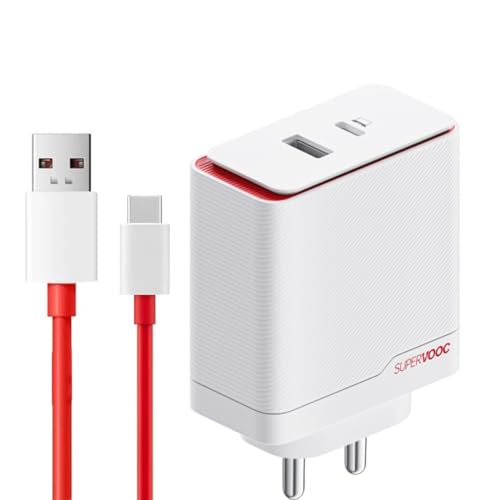 Image of Original Oneplus SUPERVOOC OnePlus 100W Dual Ports Power Adapter White Compatible with 12,12R,11,11R,10 Pro,10R,10,9Pro,9,9R,CE4 Nord CE3, Nord.