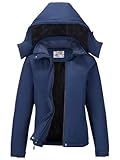 OutPro Damen Skijacke Winter Schneemantel Warm Fleece Mountain Wasserdichte Damenjacke Snowboardjacken