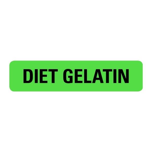LabelValue.com | Diet Gelatin Food Service Medical Labels LV-MFSL15