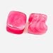 Rose Quartz Double Flared Cushion Ear Plugs – Handmade Stone Gauges for Stretched Ears – Crystal Body Piercing Jewelry – Stone Gauges Tunnels – Pair (18 mm (11/16”))