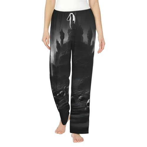 Pantalon de pyjama chaud et confortable à taille élastique