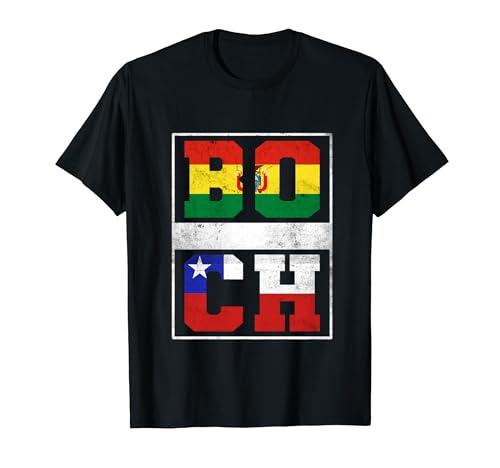 Origen chileno y boliviano Raíces Chile y Bolivia Mix Camiseta