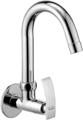 SPAZIO Brass Pulse Sink Cock with 360 Degree Rotating Spout for Kitchen Sink, Wash Basin Chrome Finish Pillar Cock, Pack of 1