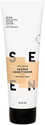 SEEN Deeper Conditioner - Non-Comedogenic & Sulfate-Free Hair Conditioner- Dermatologist-Developed - Safe for Sensitive, Eczema & Acne Prone Skin