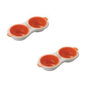 Europesiyu 123456 Doppel Eierpochierer Mikrowelle