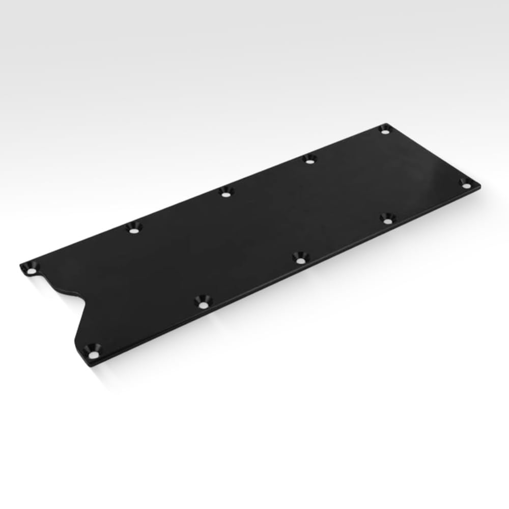 Vacuum Manifold Kit, Valley Pan Cover Plate, Compatible with LSX LS1 LM7 LR4 LQ4 LS6 L59 LQ9 LM4 L33, 1 Set (Black)