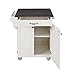 Create-a-cart White Kitchen Cart with Wood Top with Home Styles