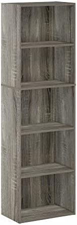 Furinno Pasir 3-Tier Open Shelf Bookcase, White