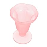 Verres à dessert : cette tasse en verre peut être posée sur la table en toute sécurité, pratique et pratique à utiliser, tasse à dessert en verre