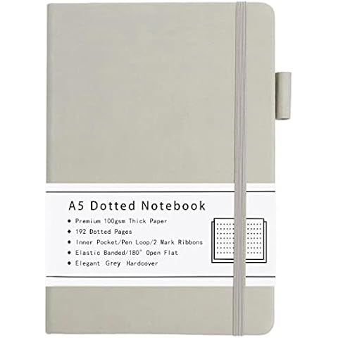 Cuaderno de puntos Beinushor, A5, tapa dura, papel grueso de 100gsm, 192 páginas Cover