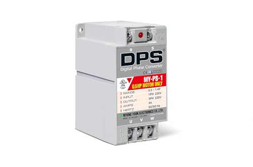 DPS 1HP MY-PS-1 Used for 0.5HP(0.4kW) 1.5A Motor, Single to 3 Phase Converter, 1 DPS Must Be Used for 1 Motor Only, Input/Output 200-240V, UL Listed