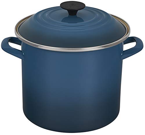 Le Creuset Enamel On Steel Stockpot, 8 qt., Deep Teal Le Creuset Enamel On Steel Stockpot, 8 qt., Deep Teal