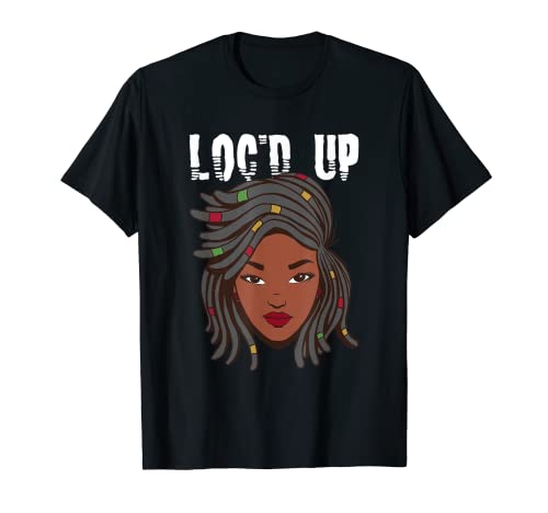 Rastas divertidas para niñas, cabello bloqueado, rasta, melanina, afro, locs Camiseta