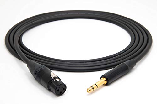 Mogami 2534 Quad Professionel Studio Kabel Symmetrische | Neutrik Gold XLR female - 6,3mm TRS klinke | HiFi, 1,5 m
