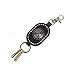 Handmade High Quality Genuine Leather Keychain Metal Button Gifts 3 Hooks 1 Key Ring