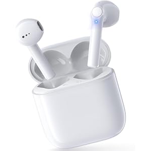 Bluetooth Kopfhörer, In Ear Kopfhörer Kabellos Bluetooth 5.3 mit Noise Cancelling Mic, 46H HiFi Stereo Tiefer Bass Ohrhörer, IP7 Wasserdicht Touch Control Wireless Earbuds for iPhone/Android/Samsung