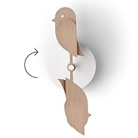 Birdie Design CO2-Monitor für den Innenbereich, Luftqualitätsmessgerät für Zuhause und Büro, fördert Geist (Wood)