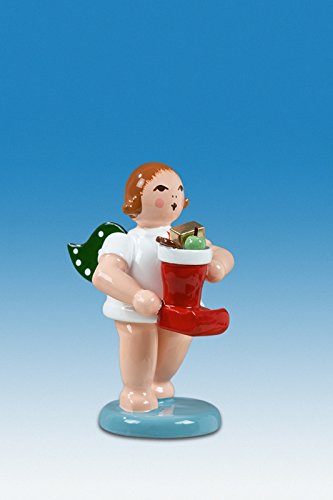 Rudolphs Schatzkiste Holzfigur Engel mit Nikolausstiefel ohne Krone...