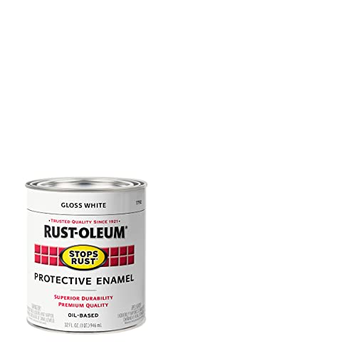 Image of Rust-Oleum Stops Rust Brush On Protective Enamel Paint, Gloss White