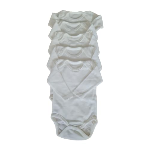 Yenidoğan Bebek Body 5’li Set, Unisex Ekru Organik Pamuk 0-3…