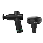 Hyperice |Hypervolt Go 2 Handheld Percussion Massage Gun Featuring Quiet Glide Technology, 3 Speeds, 2 Interchangeable Heads | Hypervolt Heated Head Attachment for All Hypervolt Models| Bundle