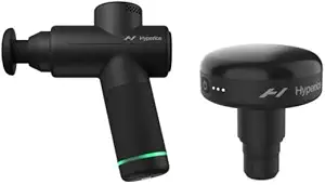 Hyperice |Hypervolt Go 2 Handheld Percussion Massage Gun Featuring Quiet Glide Technology, 3 Speeds, 2 Interchangeable Heads | Hypervolt Heated Head Attachment for All Hypervolt Models| Bundle