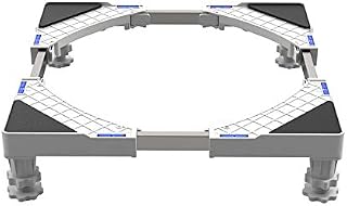 Multifunctional Movable Base, Adjustable Washing Machine Base Stand with 4 Strong Feet, 300 KG Load for Washing Machine Dryer Refrigerator Cabinet (44-69cm)