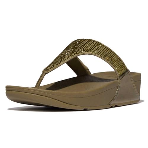 Image of Fitflop LULU CRYSTAL EMBELLISHED TOE-POST SANDALS