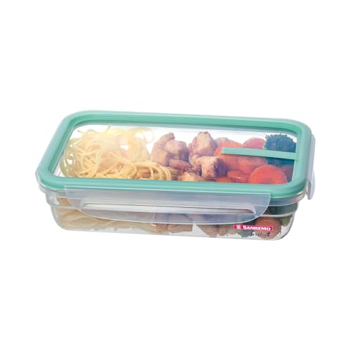 Sanremo - Pote Plástico Hermético de 820 ml e Tampa com Travas, Linha Freshy