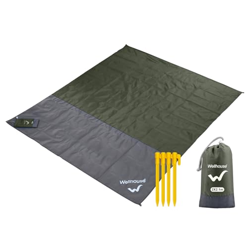 BHGLUZGBY Picknickdecke Wasserdicht - Faltbare Outdoor-Matte Für Camping & Strand | Schwarz