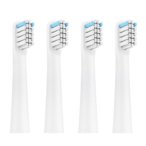 Compatible con cabezales de repuesto cepillo dientes eléctrico Realme N1 N2 RTX2103 SN301, inteligente sónico, boquillas cerdas suaves, 4/8/16 Uds(WHITE 4PCS)