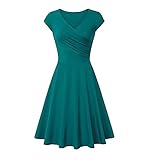 Cómodo vestido de cuello redondo