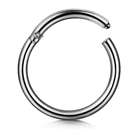 incaton Titanium Nose Rings Hoop for Piercings Cover