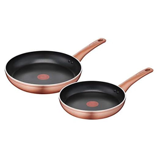 Lagostina Ramata Set Padelle Antiaderenti in Alluminio Ø 24/28 cm, Batteria di Pentole Gas e Forno con Indicatore Cottura Thermo-Signal, Manici Ergonomici in Bakelite