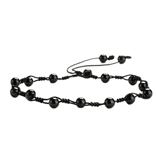 Best AntiSwelling Black Obsidian Anklet