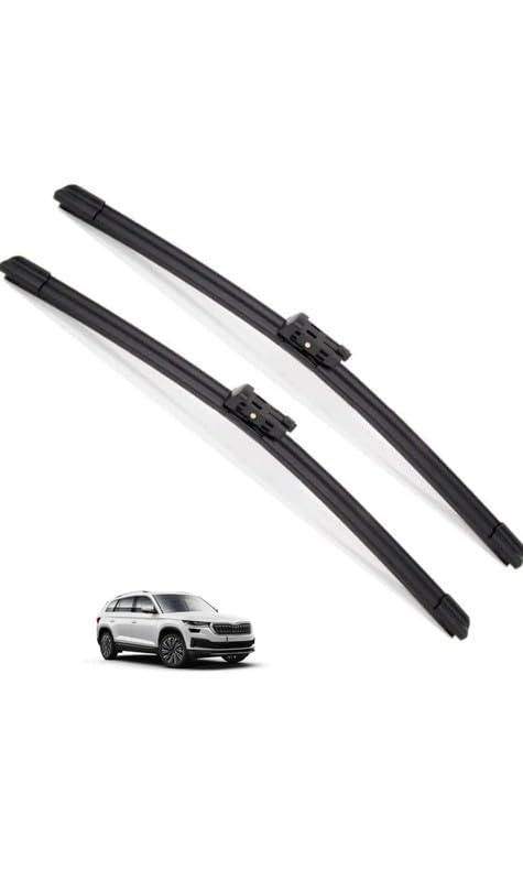 Image of Front Wiper Blades Exact Fit Compatible with Skoda Kodiaq allroad 2017-2024(NS),Pack of 2