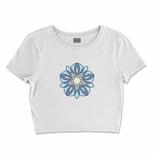 T-Shirt Blanc Femme M Buwtswi-100129-m à Manches Courtes