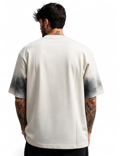 FORCE Men's 3/4 Sleeve White T-Shirt - Image 3