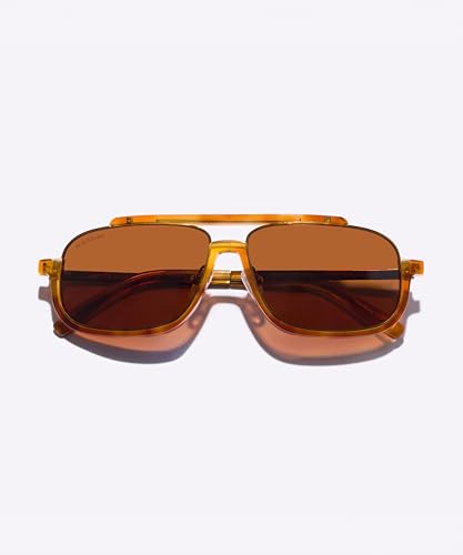 Image of Blackburn Polarized Aviator Sunglasses for Men & Women 2026 - Handmade Japanese Designer Frame, UV400 Protection