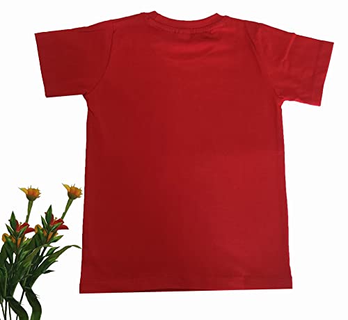 Image of Cotton Kid's Wear T Shirt for Boys Shorts Casual Comfortable Jeant Wear Shirt Casual Look Outfit for Any Function Solid Colors & Design