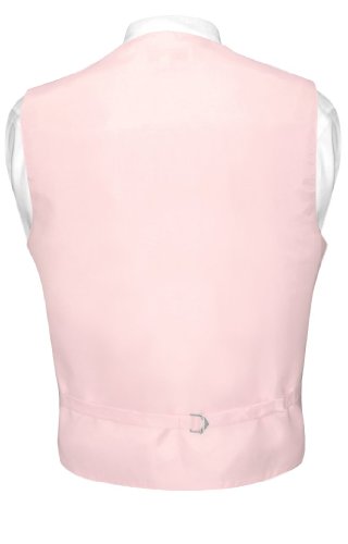 Vesuvio Napoli Men's Striped Bow Tie Woven Bow Tie Set - Pink2