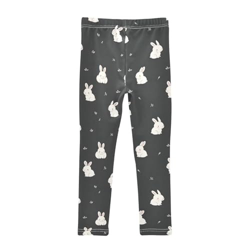 Kawaii Cartoon Rabbit Girls Leggings Soft Stretch Workout Yoga Dance Pants for Kids Casual Tights2