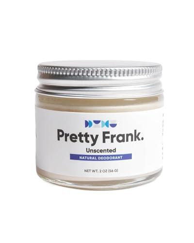 Pretty Frank Unscented Aluminum-Free Deodorant Paste (Formerly Primal Pit Paste) | Sensitive Skin, Long-Lasting Odor Control for Women & Men | Organic Ingredients (1-Pack)