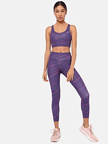 Image of Medium Support Sports Bra for Women | Crossback Design | Removable Padding Purple