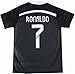 LeenBD Ronaldo No #7 Madrid Black Dragoon Special Edition Kids Soccer Jersey Kit Shorts Socks Set Youth Sizes (Black.,26. (8-9 Years))