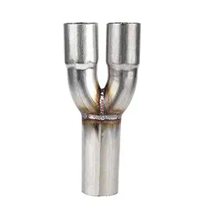 1.5 Inch Y Pipe Exhaust Merge Collector-Merge Collector - 1.5 Inch Y-Pipe - Stainless Steel Stainless Exhaust Y Pipe Adapter Dual 1.5'' ID Inlet Single 1.75'' OD Outlet Exhaust Merge Collector