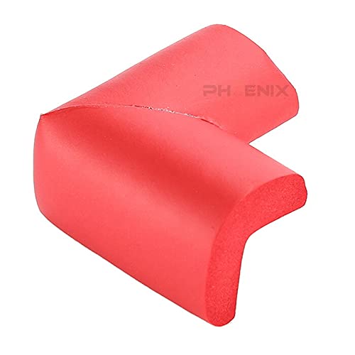 コーナーガード 4個セット クッション L字型 テーブル 机 角 ケガ防止 キッズ ベビー 高齢者 衝撃吸収 セーフティーグッズ コーナークッション 両面テープ 付 家庭 業務用 コーナーガードL型,レッド